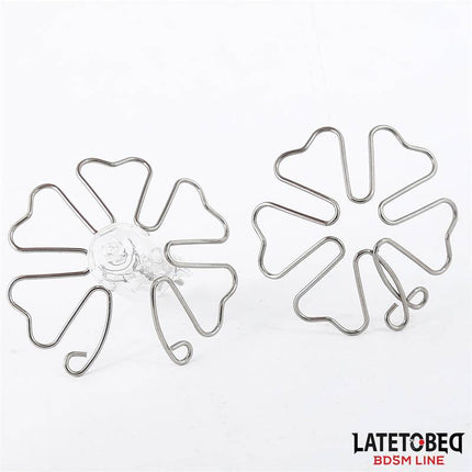 Flower-Shaped Nipple Accessory from Latetobed BDSM Line in elegant flower design for adventurous play, enhancing sensation and appeal.