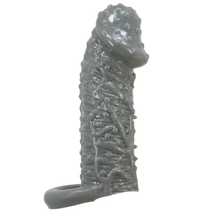 Fogg Penis Sleeve featuring textured waterproof TPR material for enhanced intimate moments and increased endurance with ring support.