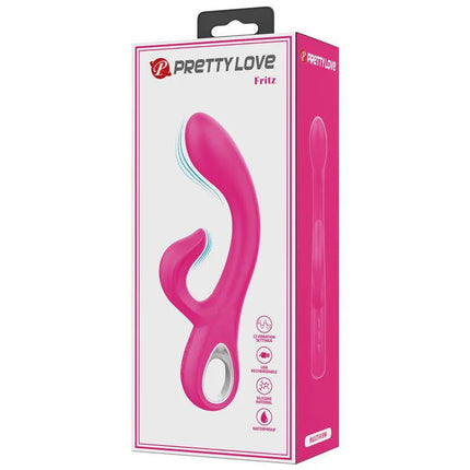 Fritz Rabbit Vibrator G-Spot packaging with pink premium silicone design for dual stimulation.
