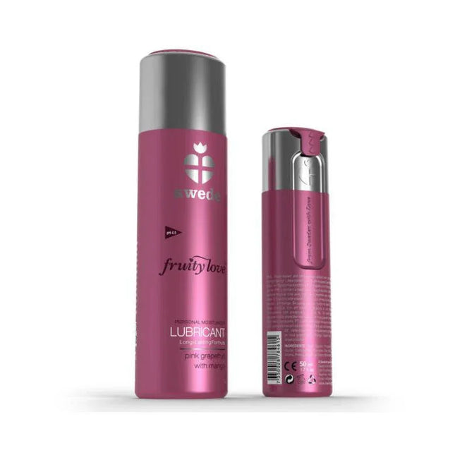 Fruity Love Lubricant Pink Grapefruit with Mango 50 ml bottle, designed for smooth glide and lasting comfort in intimate moments.