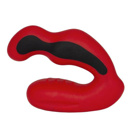 Fusion Habanero Prostate Massager Silicone in red and black, designed for electro-stimulation and enhanced P-spot pleasure.