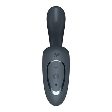G for Goddess 1 Dark Grey rabbit vibrator with 12 vibration programs for dual stimulation and flexible design.