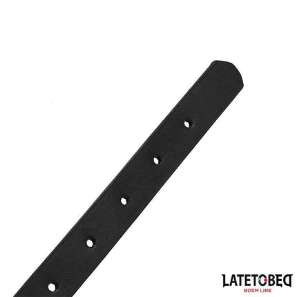 Gag with Drinker adjustable black strap for role-play and submission, sleek and discreet design for intimate settings.