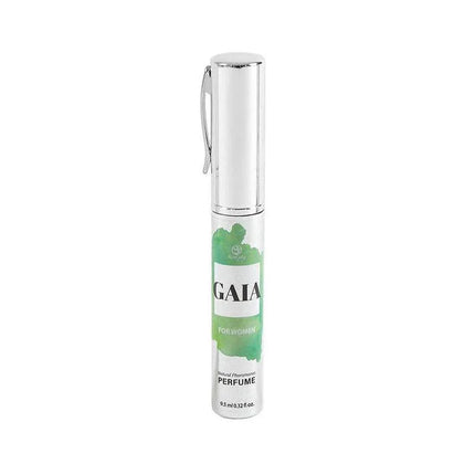 Gaia Natural Pheromones Perfume Travel Size 10ml bottle with sleek silver design
