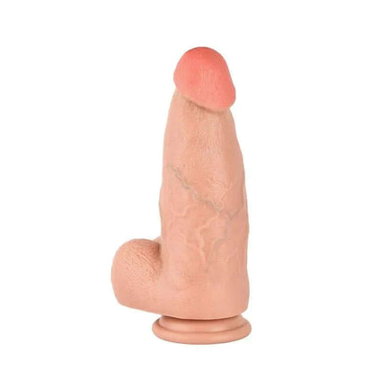 Gale Dildo Dual Layers 9.6 with realistic texture and powerful core, crafted for luxury and pleasure by COCK FOR QUEEN.