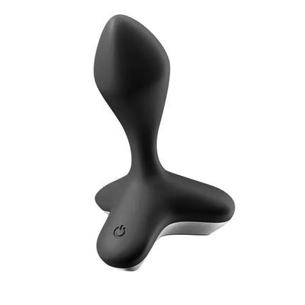 Game Changer Butt Plug with Vibration Black for deep customized stimulation and comfortable wear, featuring two powerful engines.