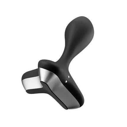 Game Changer Butt Plug with Vibration Black, premium anal pleasure device with dual engines for deep customizable stimulation.