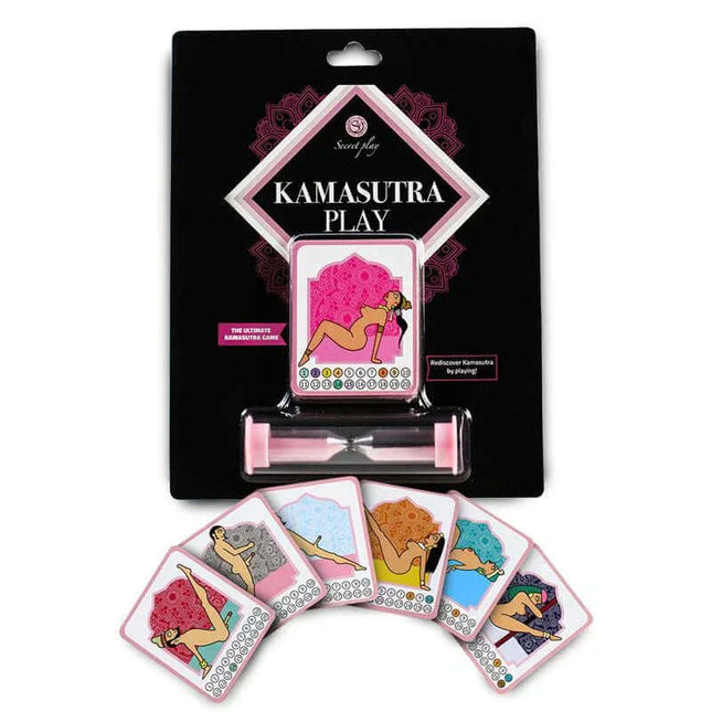 Game Kamasutra Play interactive card game set with illustrated cards and packaging for couples.