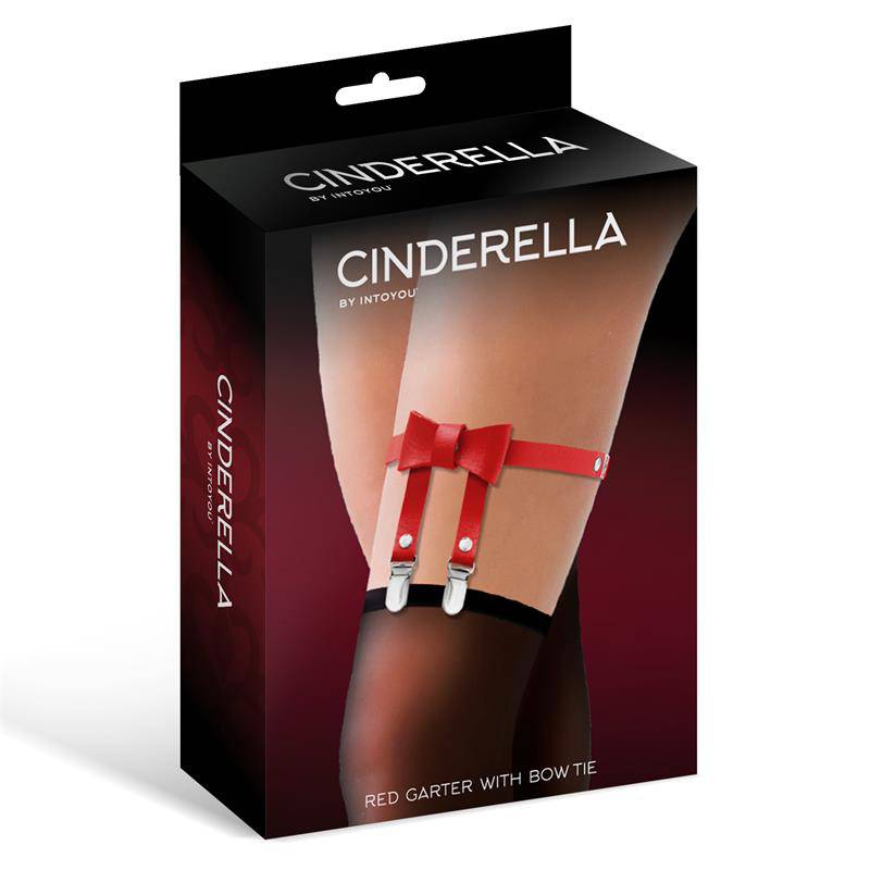 Garter with Bow Tie Vegan Leather One size - secretsextoys.store