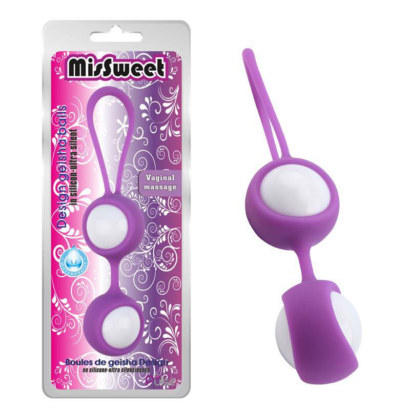 Geisha Balls MisSweet 17.7 cm Silicone Purple - secretsextoys.store