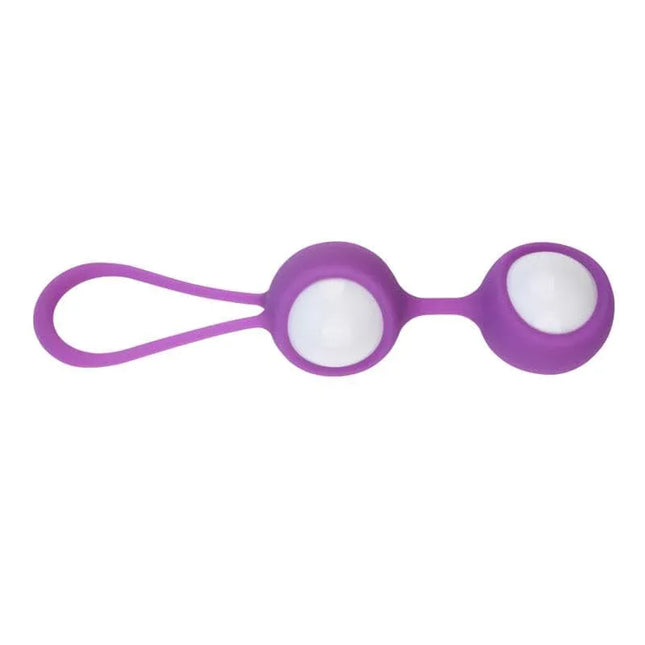 Purple Geisha Balls MisSweet 17.7 cm made of smooth silicone for pelvic floor training and intimate wellness.
