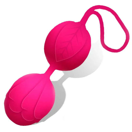 Geisha Double Kegel Balls Rose Red 70 gr, silicone pelvic floor strengthener.