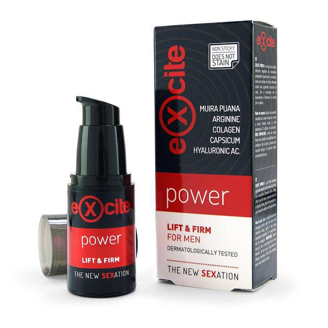 Gel Man Power 20 ml stimulating gel packaging, non-sticky, lift and firm formula.