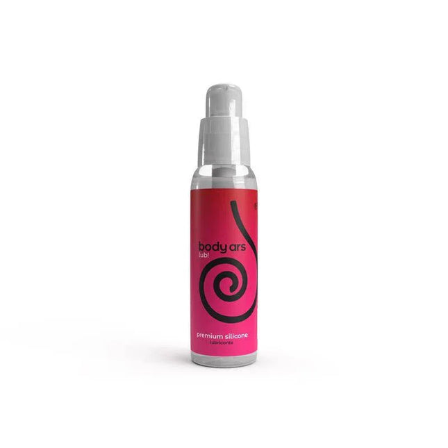Bottle of Gel Premium Silicone Lubricant 100 ml by Body Ars on white background