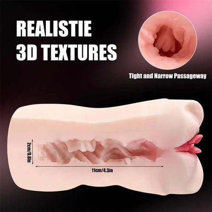 Gellen Vibrating Masturbator with realistic 3D textures and soft interior for lifelike pleasure