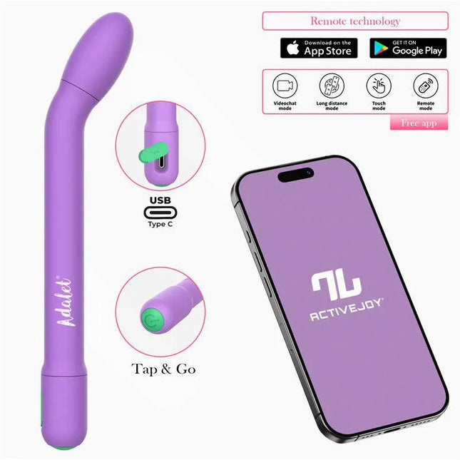 Gently G-Point Vibrator with APP Lavender featuring USB Type-C charging and app control, ideal for modern G-spot stimulation and wellness.