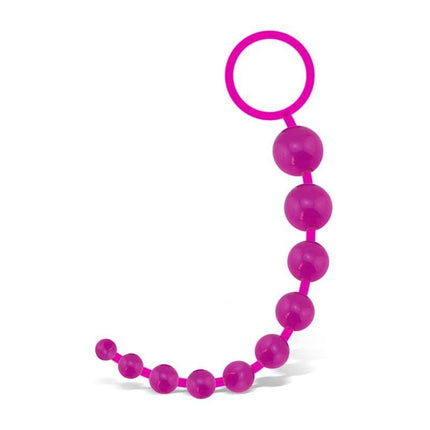 G.Flex Bendable Thai Anal Beads Pink with flexible design and ascending bead sizes