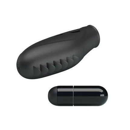 Gilo Finger Vibrator with silicone sleeve and adjustable strap for intimate exploration and comfort.