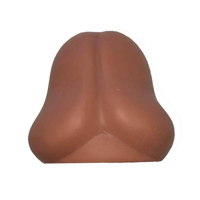 Glans Shaped Anti-Stress Ball for adult parties, 7.5 cm diameter.