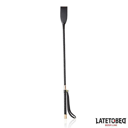 Gold Metal crop 60 cm - Premium PU and metal riding crop, part of Latetobed BDSM Line, featuring durable construction and elegant design.