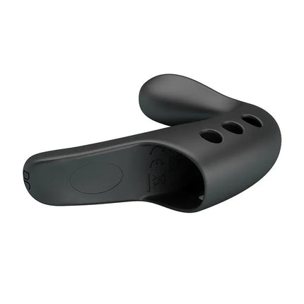 Gorgon Stimulator 10 vibration functions black silicone toy with ergonomic design