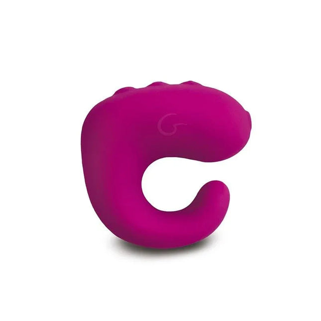 Gring XL Sweet Raspberry vibrador ergonómico y color vibrante para estimulación erótica con control remoto y función de vibración potente.