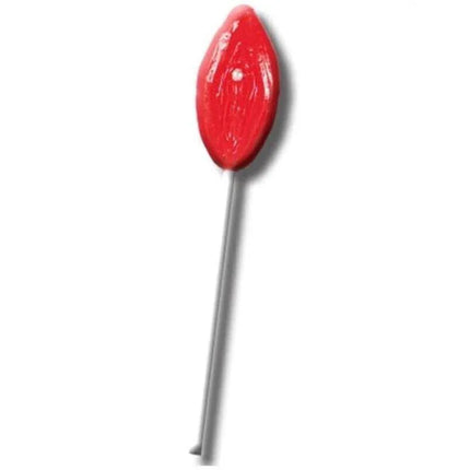 Gummy Lollipop Vagina Strawberry Flavor, playful vaginal shape candy with premium taste, made in Spain.