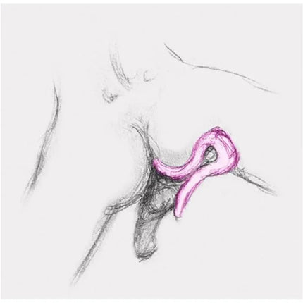 Illustration of Gvibe Mini Stimulator Tiffany Mint demonstrating ergonomic design.