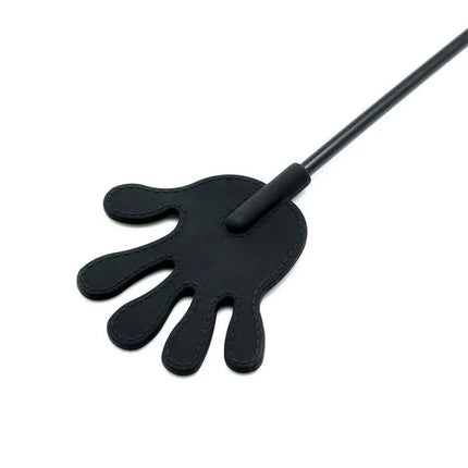 Black Hand Whip Silicone 42 cm for BDSM play