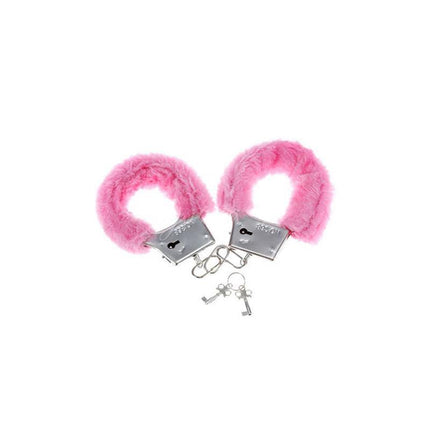 Handcuffs with Fur Pink, featuring soft plush lining and quick-release keys for a playful and luxurious experience.