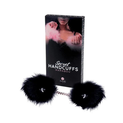 Handcuffs with Marabou Black - Secretsextoys.store