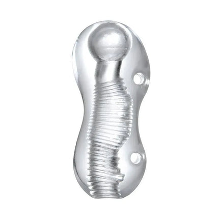 Hannx4 Ultimate Handjob Stroker 5.3 manual masturbator with textured interior and flexible design