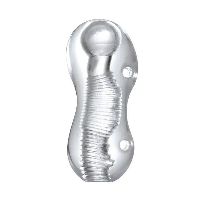 Hannx4 Ultimate Handjob Stroker 5.3 manual masturbator with textured interior and flexible design