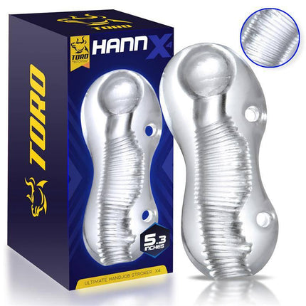 Hannx4 Ultimate Handjob Stroker 5.3 packaging and product display