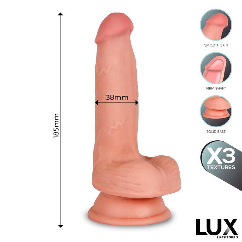 Hans Triple Density Dildo with Balls 7.2 - secretsextoys.store