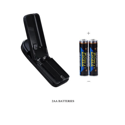 Battery compartment for remote control of Harness Double Dildo with Vibration Purple with 2 AA batteries