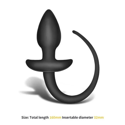 Harthley Butt Plug with Tail 16 cm x 3.2 cm in premium silicone for pleasurable, safe play.