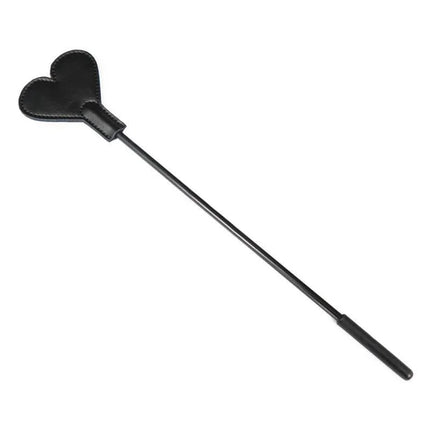 Heart Crop 35 cm: Premium heart-shaped riding crop, perfect for intense and dark pleasures, total length 35 cm, from Latetobed.