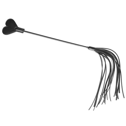 Heart Paddle with Flogger 60 cm BDSM toy with heart-shaped crop and classic flogger