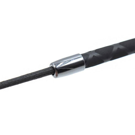 Close-up of handle on Heart shaped riding crop 51 cm with sleek design and sturdy construction.