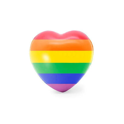 Heart-Shaped Stress Ball LGBT with rainbow colors for stress relief
