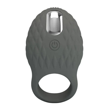 Heloise Vibrating Cock Ring with silicone design and bunny stimulator featuring 7 vibration functions for shared pleasure.