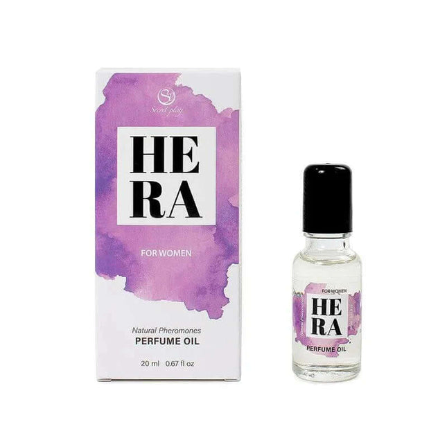 Hera Natural Oil Pheromones Perfume Roll-On 20 ml bottle and packaging