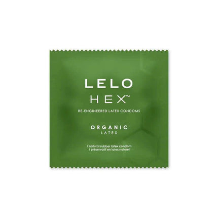 HEX Condoms Organic 12 units - ultra-thin, durable, eco-friendly latex for safe and natural intimacy.