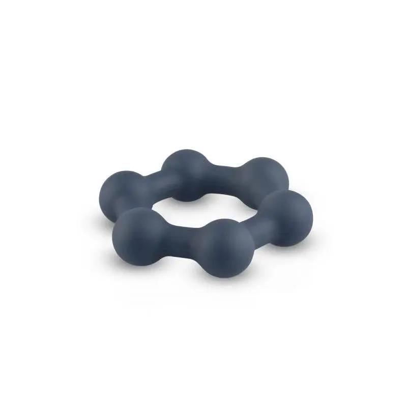 Hexagon Cockring With Steel Balls - secretsextoys.store