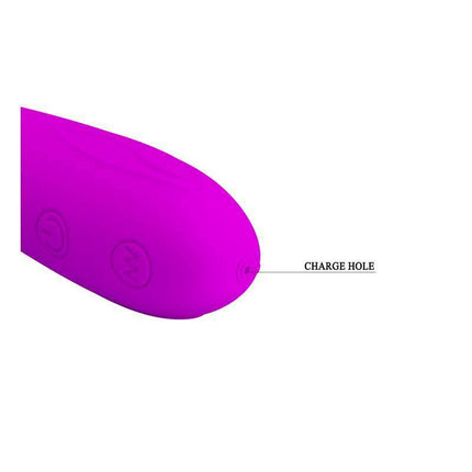 High Grade Vibrator Tony Purple with charge hole detail