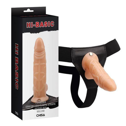 Hollow Cock realistic dildo harness with adjustable straps for comfortable and secure fit, ideal for solo or couples use.