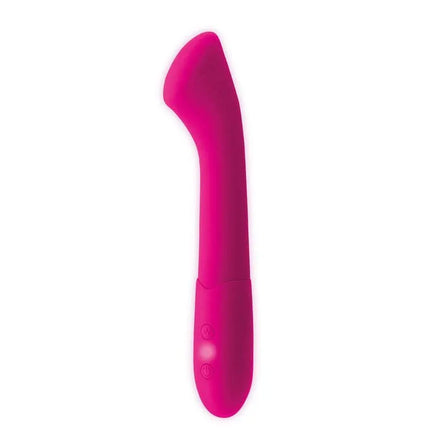 Honey G-Spot Vibe USB Silicone Fuchsia vibrator, ergonomic design, premium body-safe silicone for targeted G-spot stimulation.