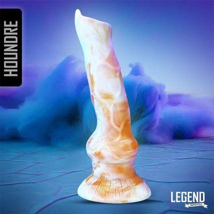 Houndre Liquid Silicone Dildo 19,5 cm with vibrant colors for immersive pleasure