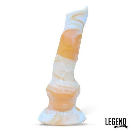 Houndre Liquid Silicone Dildo 19,5 cm with vibrant colors and contoured design